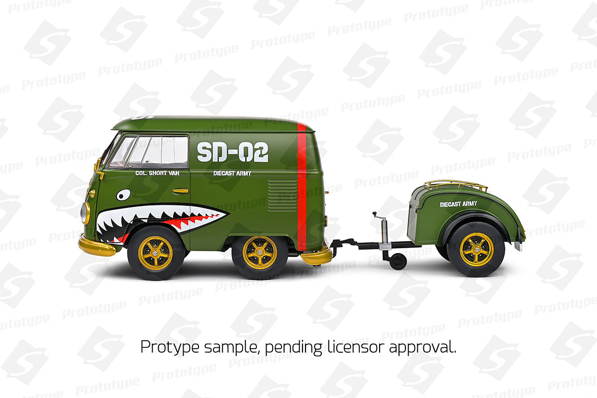 Volkswagen VW Kool Kombi Army Fighter 2023 1:18