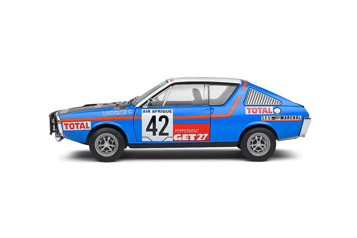 Renault R17 1976 #42 Rally Abidjan Nice Pouchelon/Dorangeon 1:18