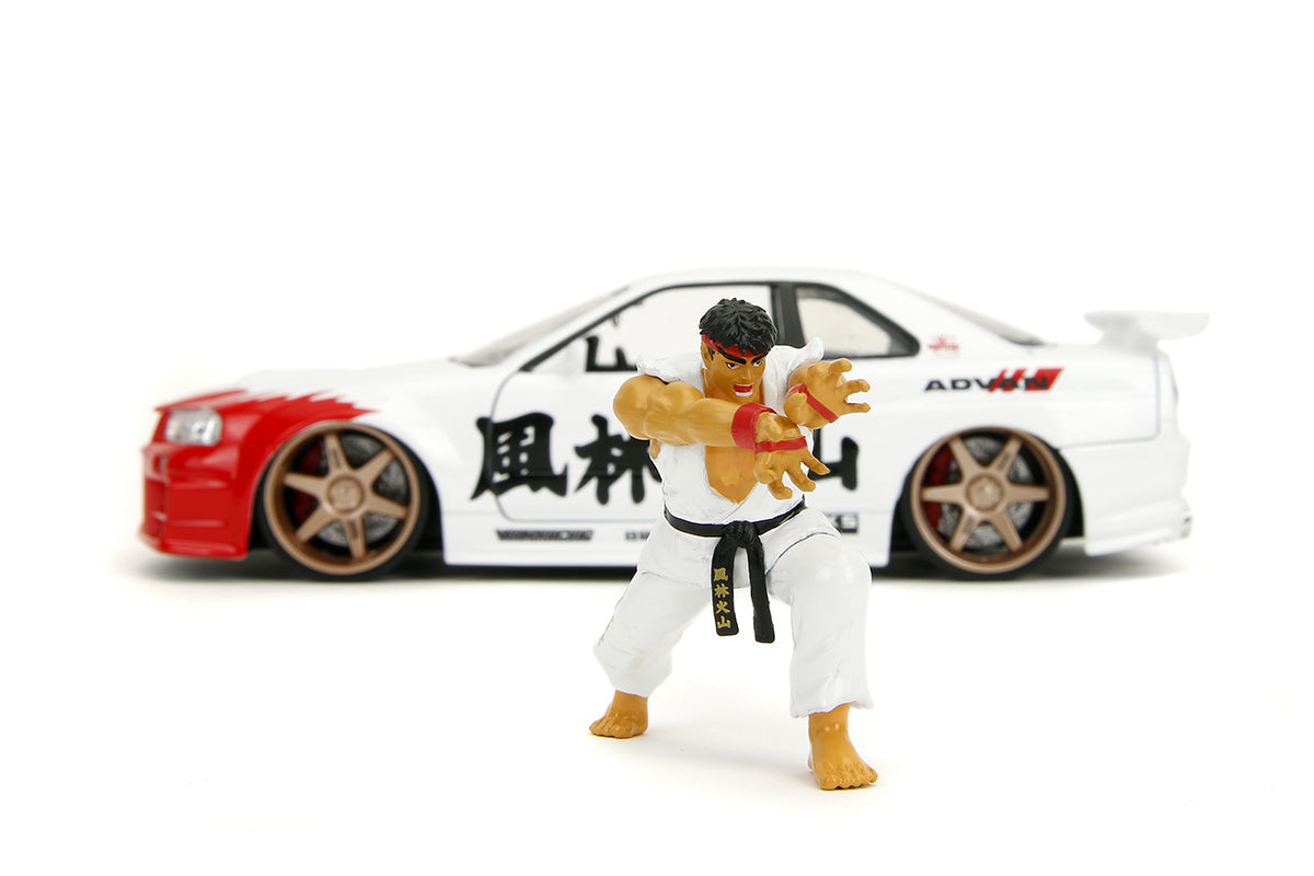 Nissan Skyline GTR R34 RYU Street Fighter 1:24