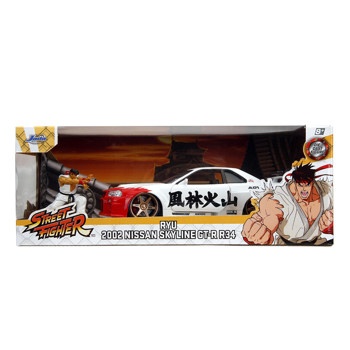 Nissan Skyline GTR R34 RYU Street Fighter 1:24