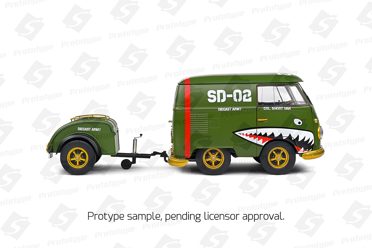 Volkswagen VW Kool Kombi Army Fighter 2023 1:18