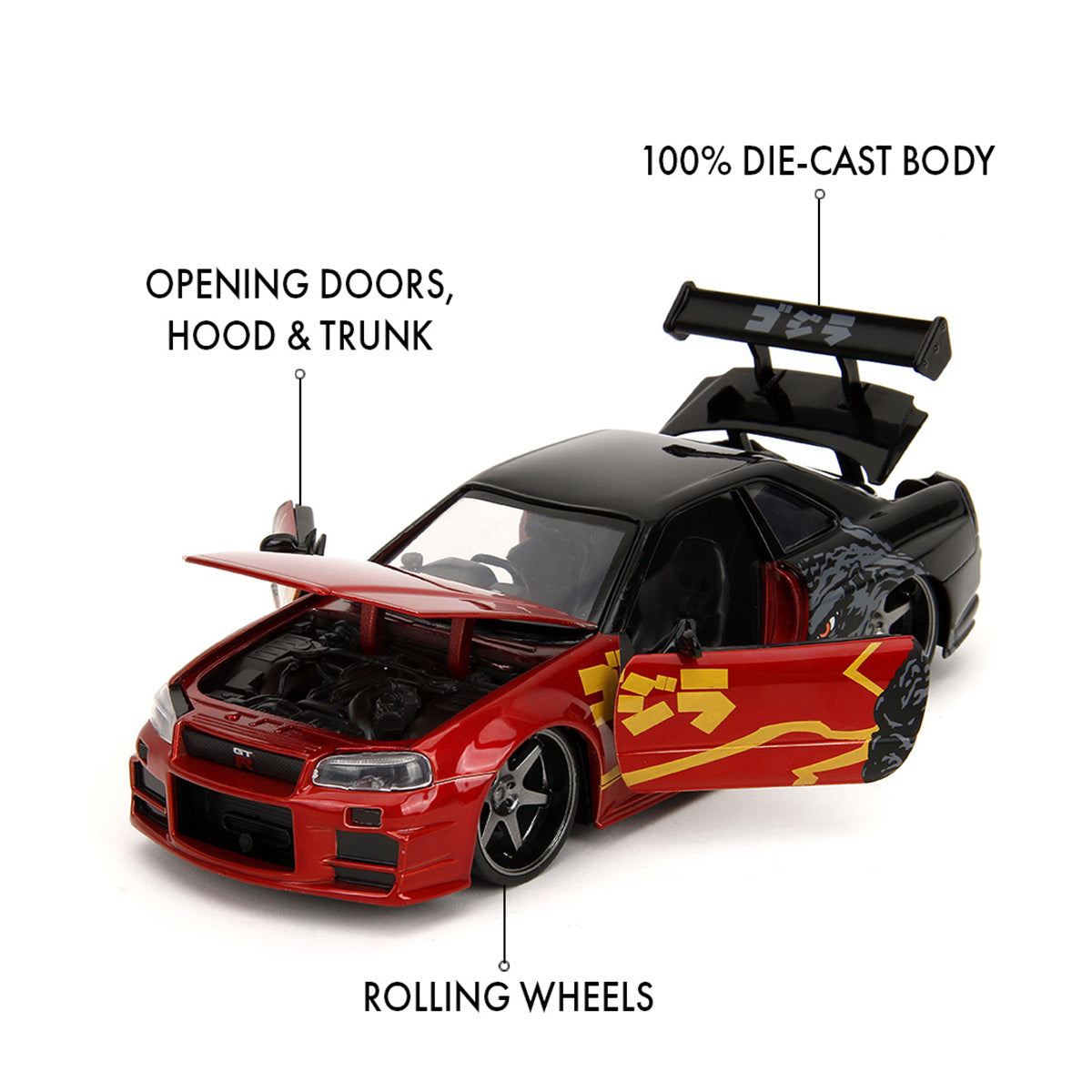 Nissan Skyline GT-R 2002 Godzilla 1:24