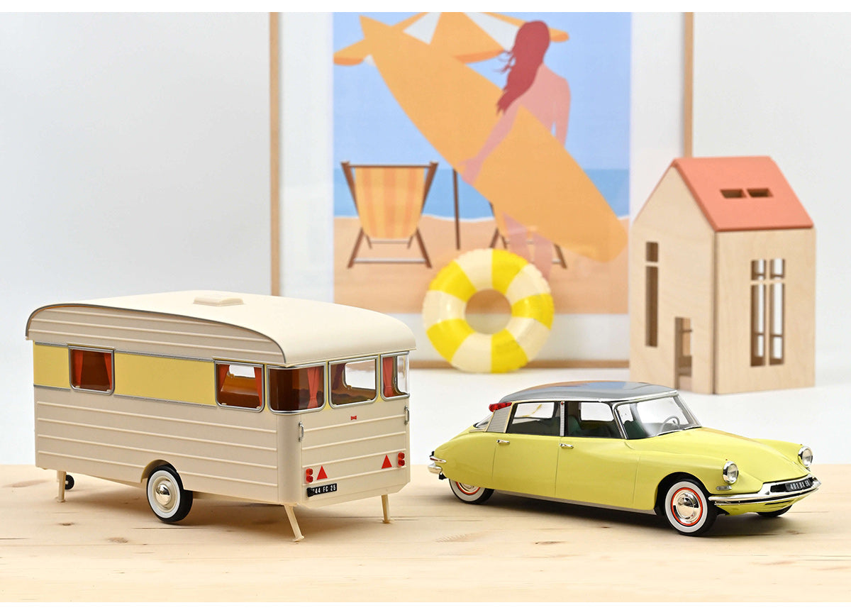 Citroën DS 19 1960 & Caravan 1:18