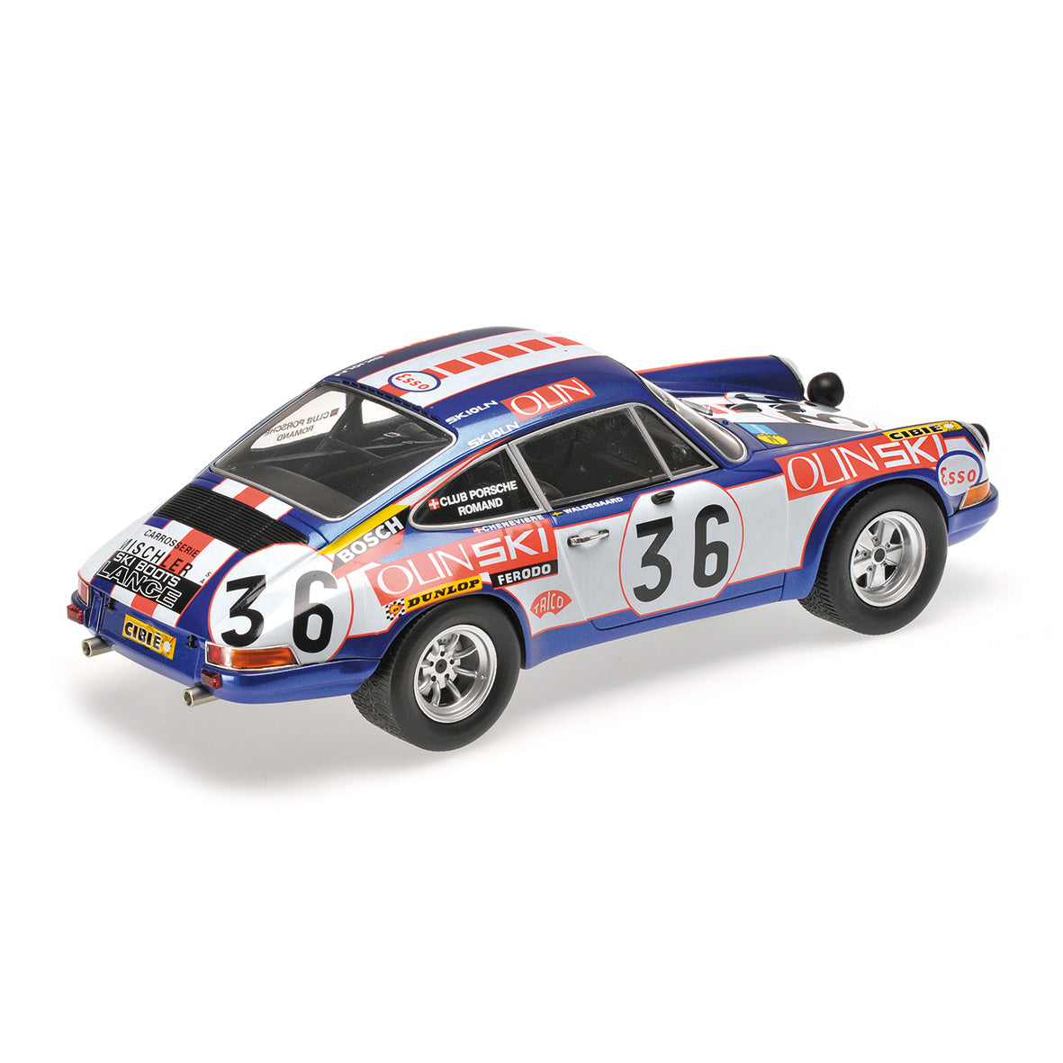 PORSCHE 911 S ÉCURIE JEAN SAGE WALDEGARD/CHENEVIÈRE LE MANS 1971 1:18