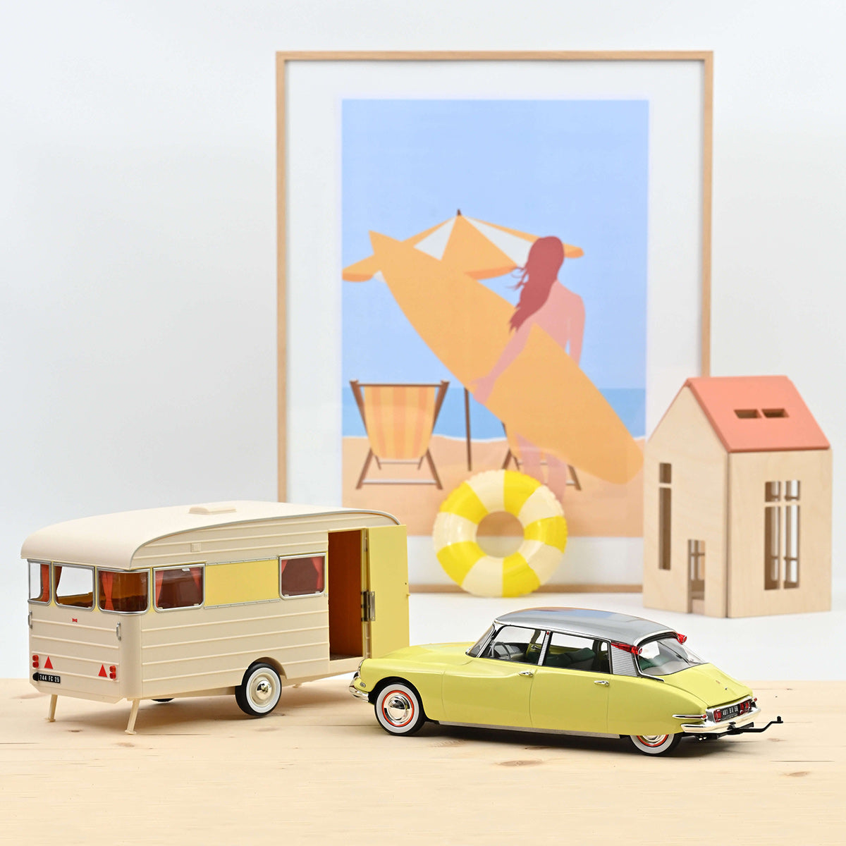 Citroën DS 19 1960 & Caravan 1:18