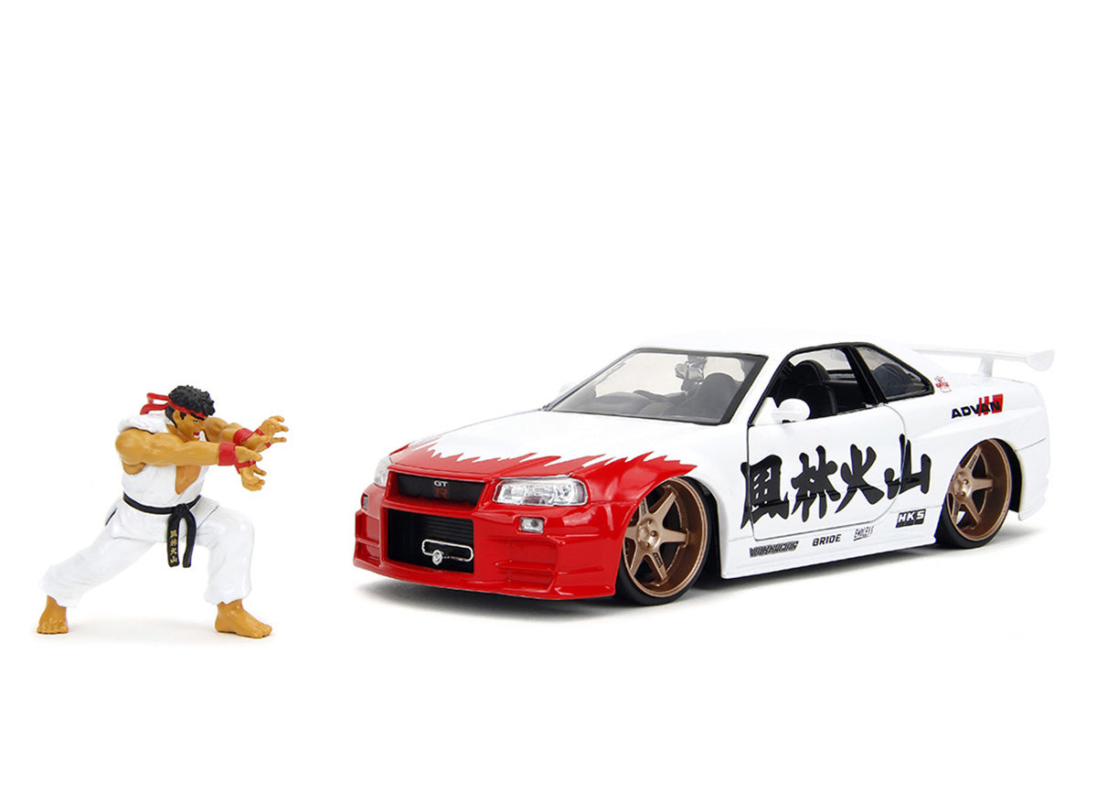 Nissan Skyline GTR R34 RYU Street Fighter 1:24