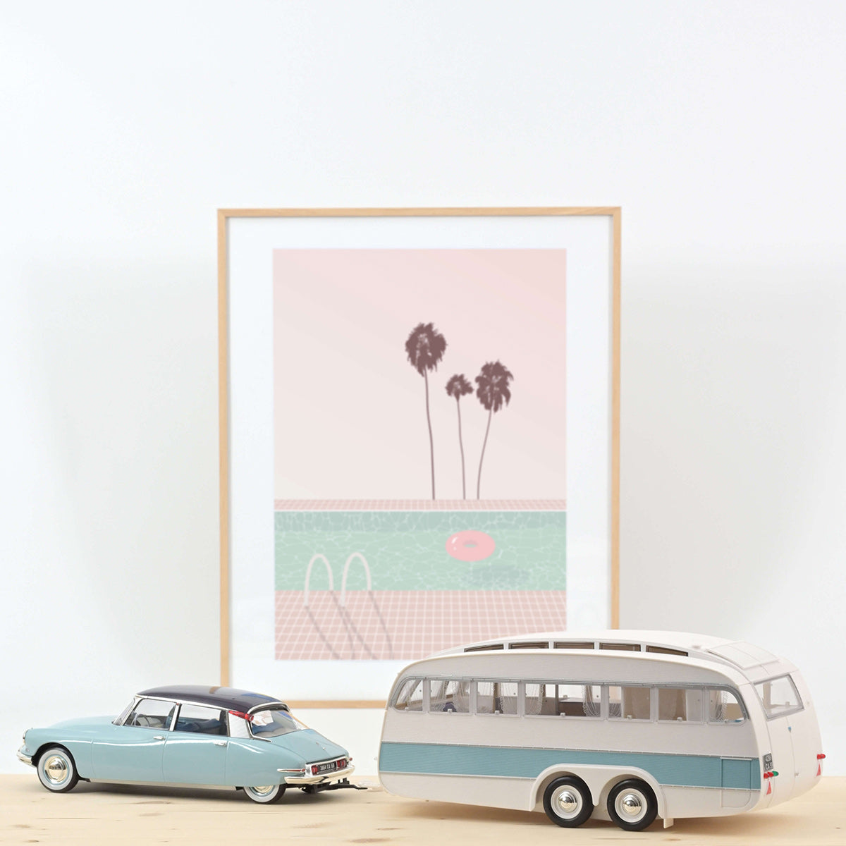 Citroën DS 19 1959 & Caravane Hénon 1:18