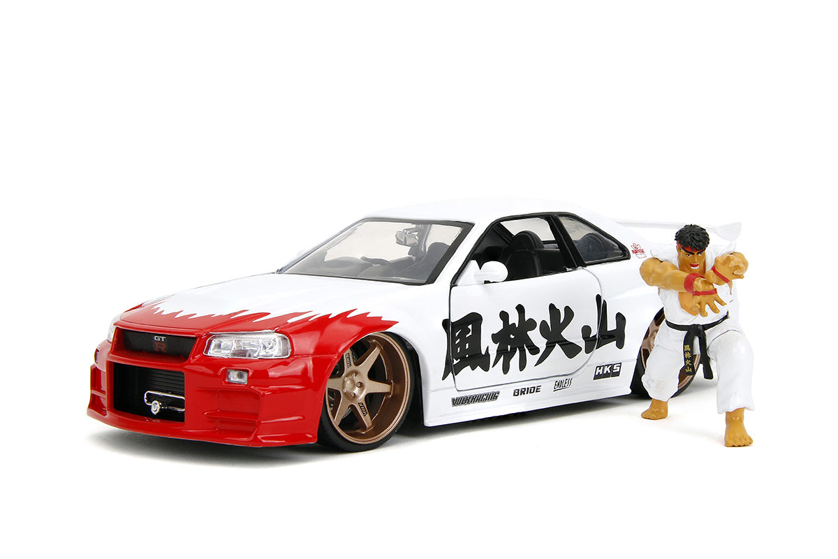 Nissan Skyline GTR R34 RYU Street Fighter 1:24