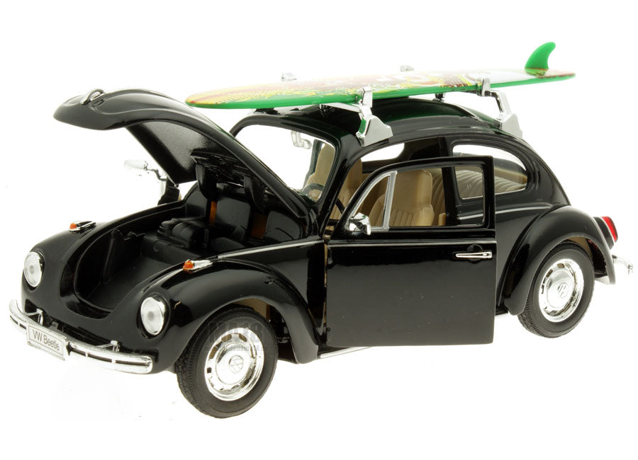 Volkswagen Beetle With A Surfboard 1:24