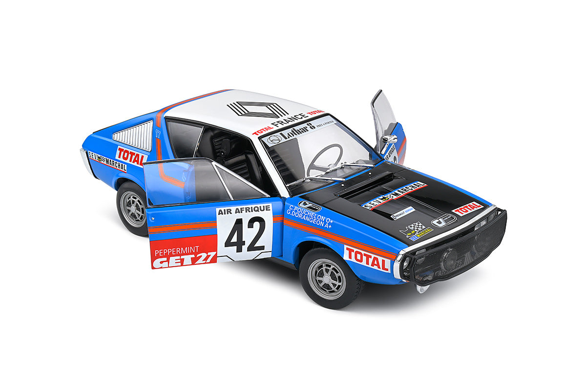 Renault R17 1976 #42 Rally Abidjan Nice Pouchelon/Dorangeon 1:18
