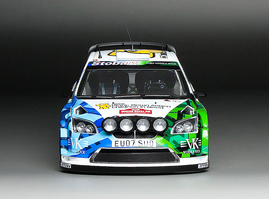 Ford Focus RS WRC07 #46 V.Rossi/C.Cassina 2008 Wales Rally GB 1:18