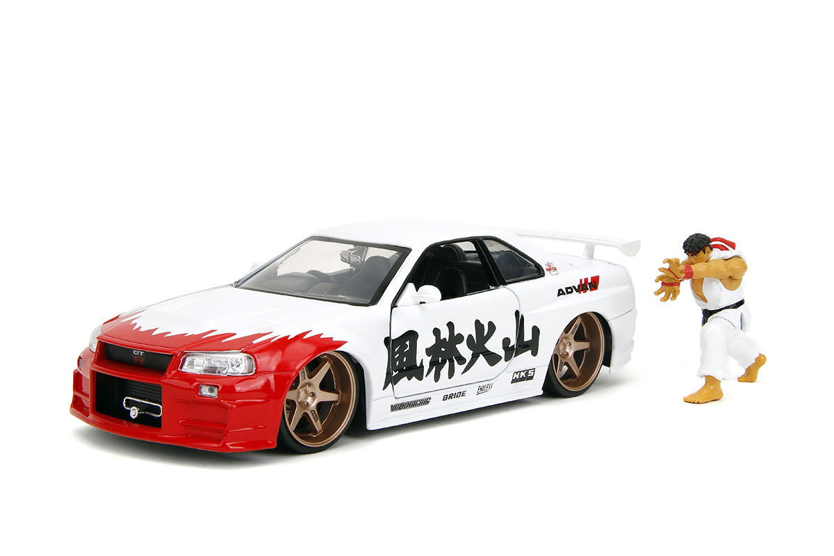 Nissan Skyline GTR R34 RYU Street Fighter 1:24