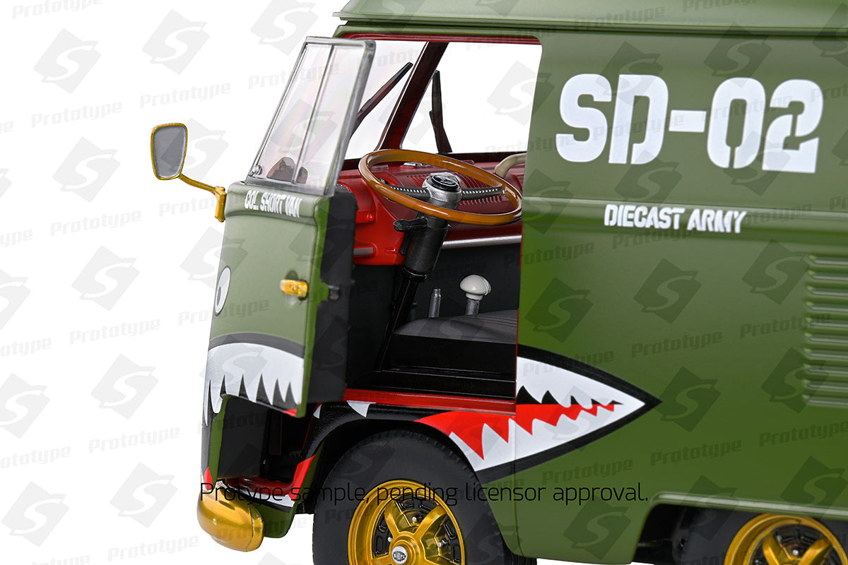 Volkswagen VW Kool Kombi Army Fighter 2023 1:18