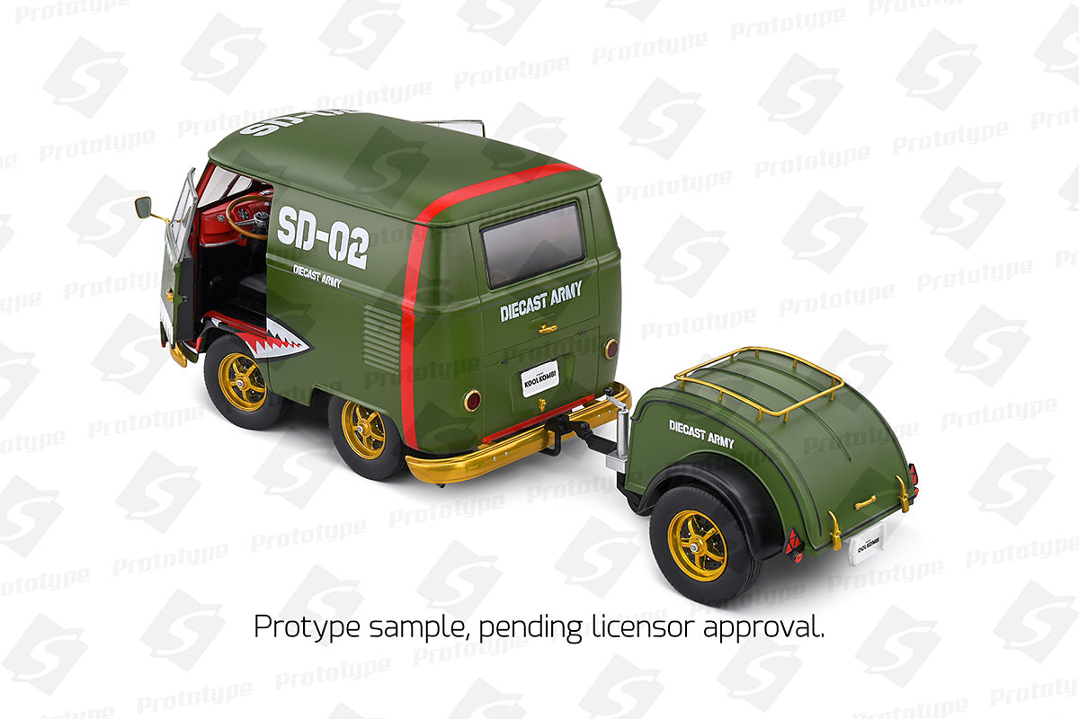 Volkswagen VW Kool Kombi Army Fighter 2023 1:18