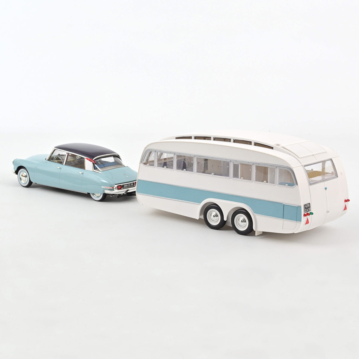 Citroën DS 19 1959 & Caravane Hénon 1:18