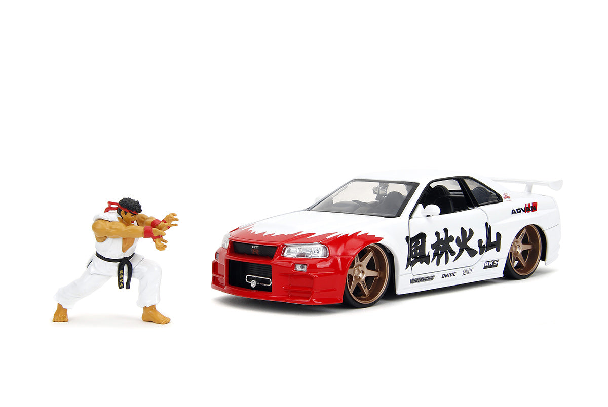 Nissan Skyline GTR R34 RYU Street Fighter 1:24