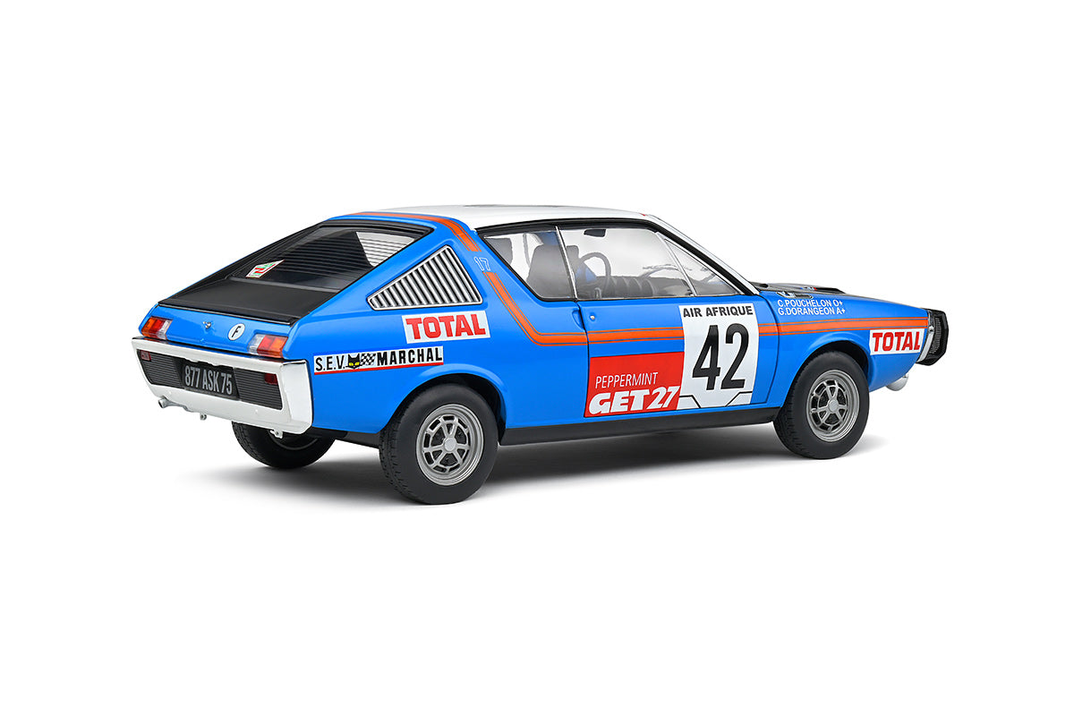 Renault R17 1976 #42 Rally Abidjan Nice Pouchelon/Dorangeon 1:18