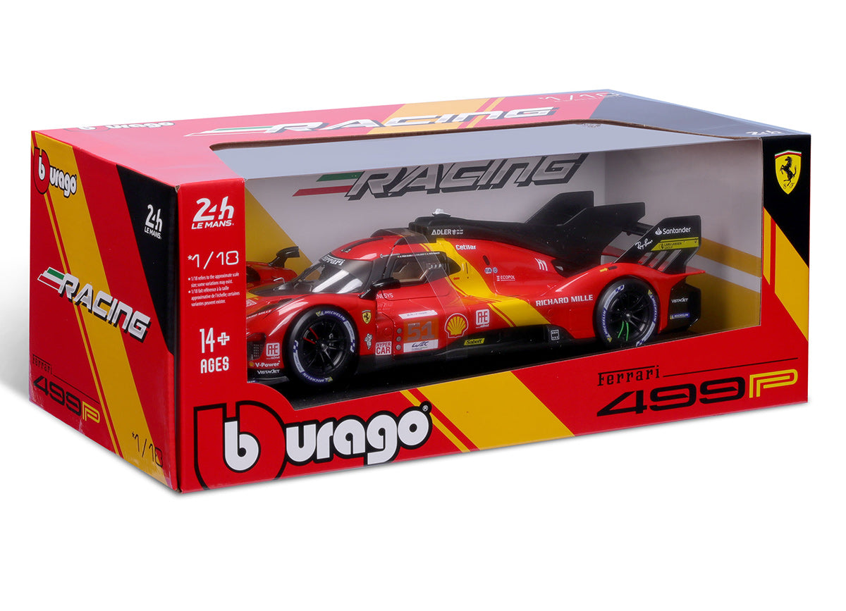 Ferrari 499P #51 Le Mans Winner 2023 P. Pier Guidi/J.Calado/A. Giovinazzi 1:18