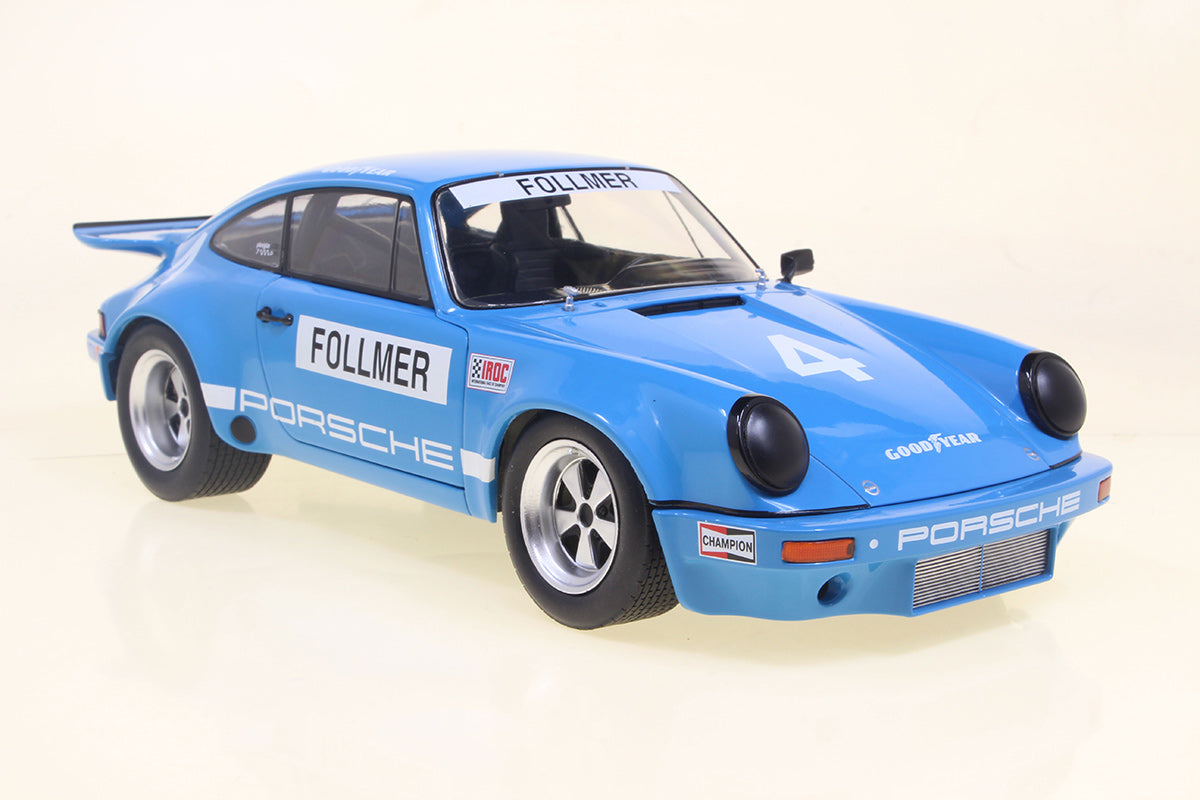 Porsche 911 IROC Riverside 1974 #4 Follmer 1:18
