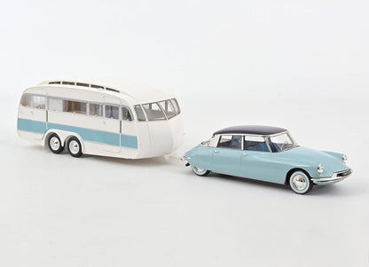 Citroën DS 19 1959 & Caravane Hénon 1:18
