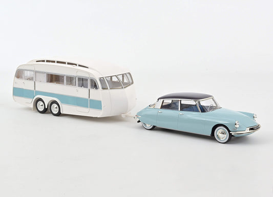 Citroën DS 19 1959 & Caravane Hénon 1:18