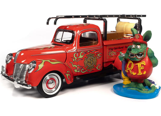 Other Cars Rat Fink Fire Truck Resin Figure 1:18
