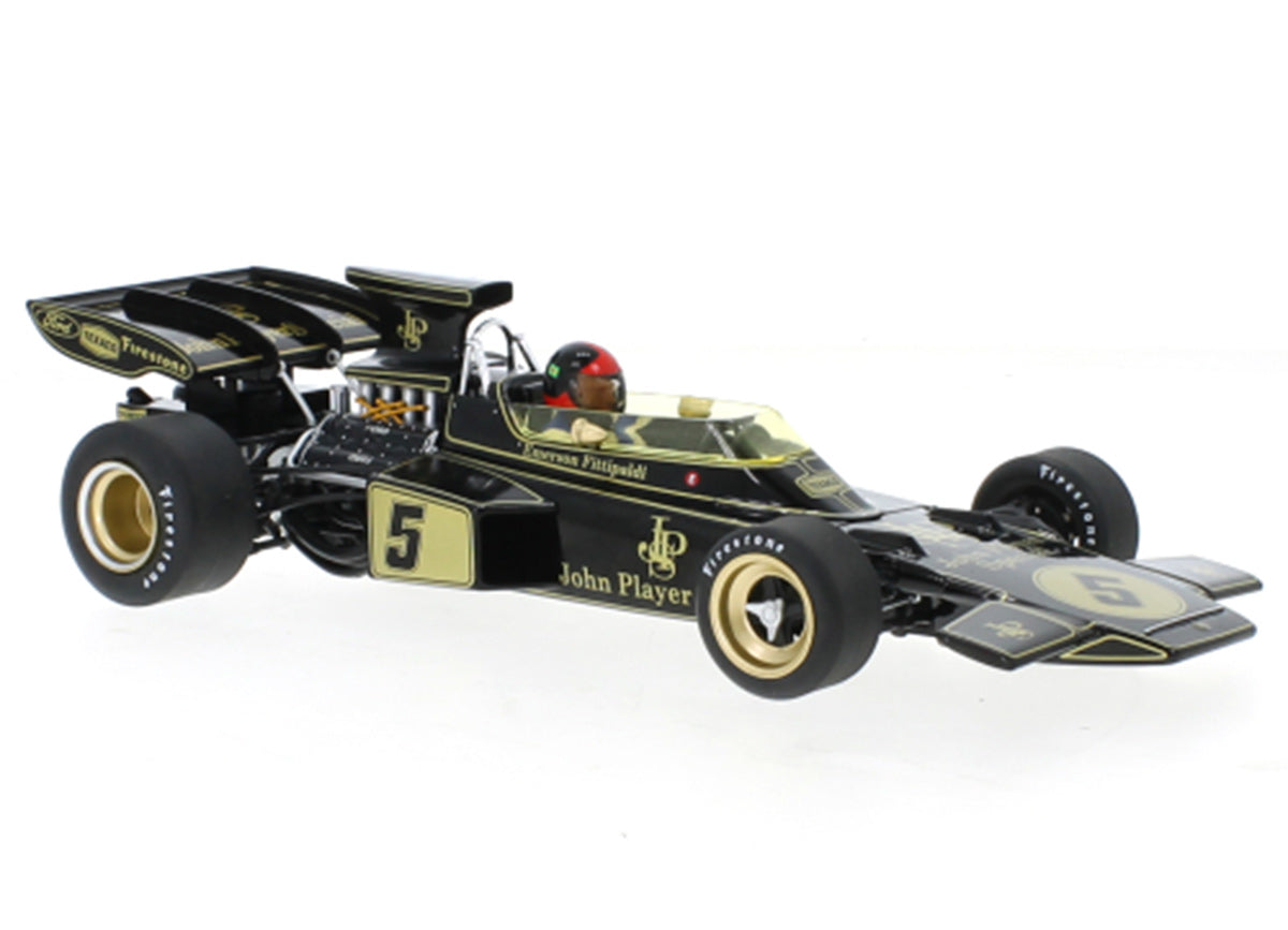Lotus 72D No.5, John Player Team Formula 1 (F1) GP Spain E.Fittipaldi 1972 1:18