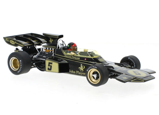 Lotus 72D No.5, John Player Team Formula 1 (F1) GP Spain E.Fittipaldi 1972 1:18