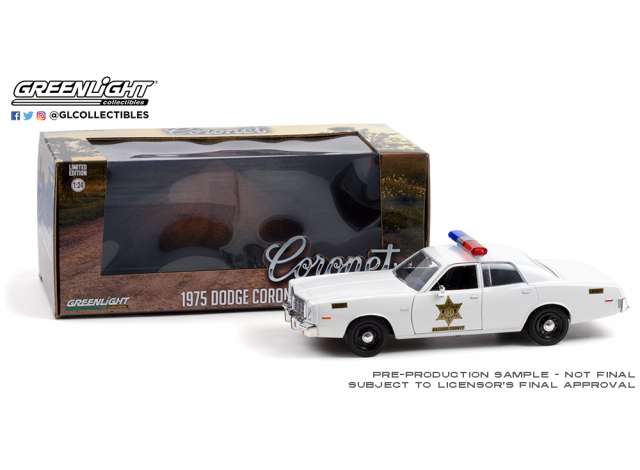 Dodge Coronet 1975 Hazzard County Sheriff 1:24