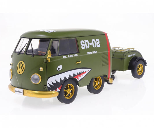 Volkswagen VW Kool Kombi Army Fighter 2023 1:18