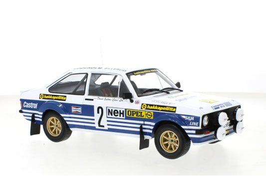 Ford Escort MK II RS 1800 No.2 Rally Sweden A.Vatanen/T.Harryman 1977 1:18