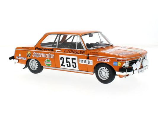 BMW 2002 No.255 Jägermeister WM Rally Monte Carlo 1973 W.Stiller/A.Wagener 1:18