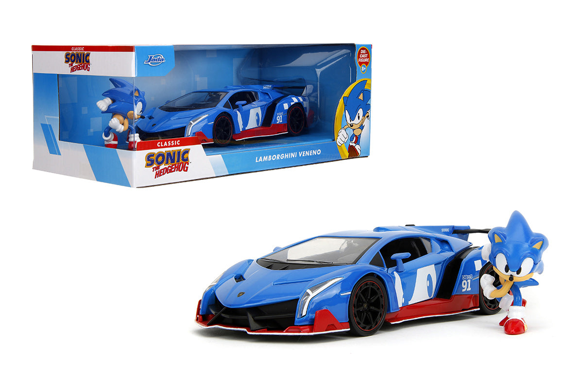 Lamborghini Veneno Sonic the Hedgehog 1:24