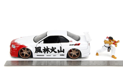 Nissan Skyline GTR R34 RYU Street Fighter 1:24