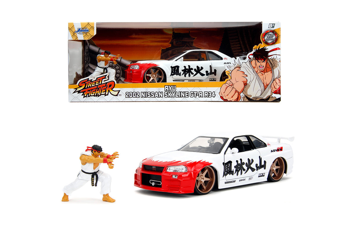 Nissan Skyline GTR R34 RYU Street Fighter 1:24