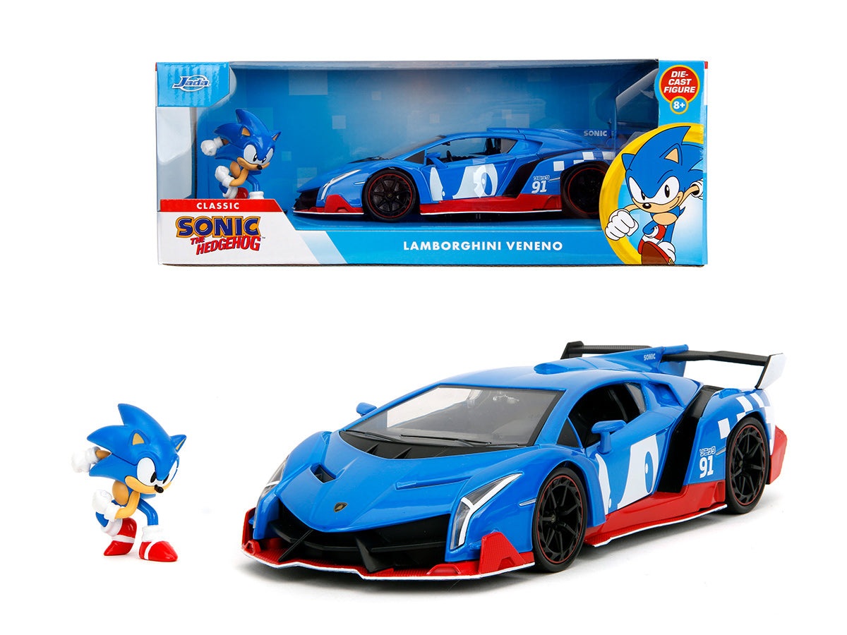 Lamborghini Veneno Sonic the Hedgehog 1:24