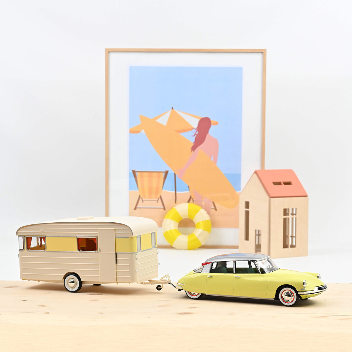 Citroën DS 19 1960 & Caravan 1:18