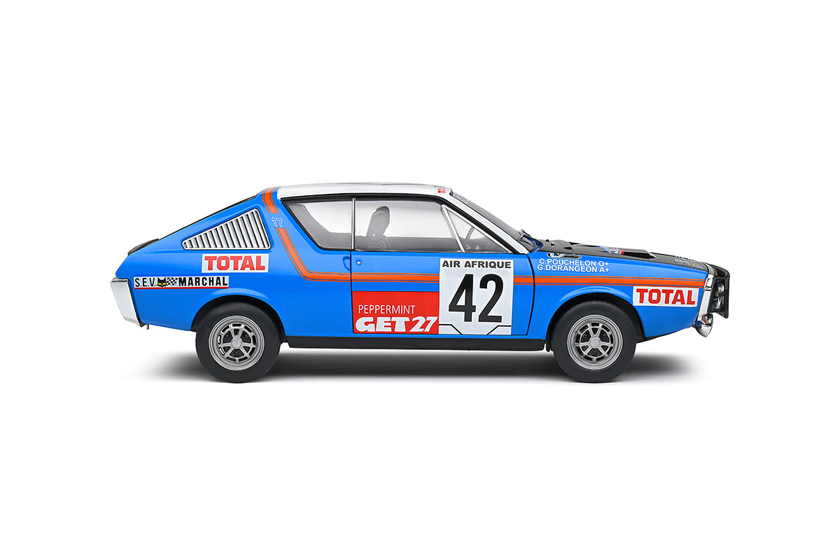 Renault R17 1976 #42 Rally Abidjan Nice Pouchelon/Dorangeon 1:18