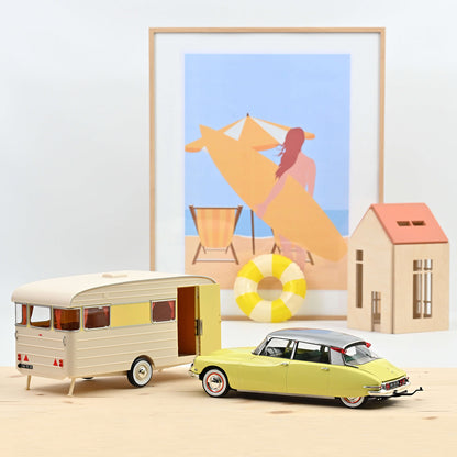 Citroën DS 19 1960 & Caravan 1:18