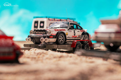 Citroën C35 + Porsche 911 GR.4 #5 Portugal 1981 1:18