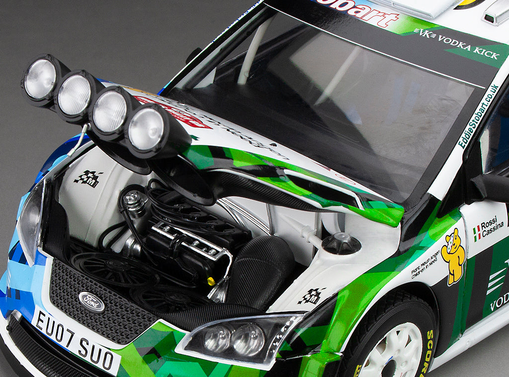 Ford Focus RS WRC07 #46 V.Rossi/C.Cassina 2008 Wales Rally GB 1:18