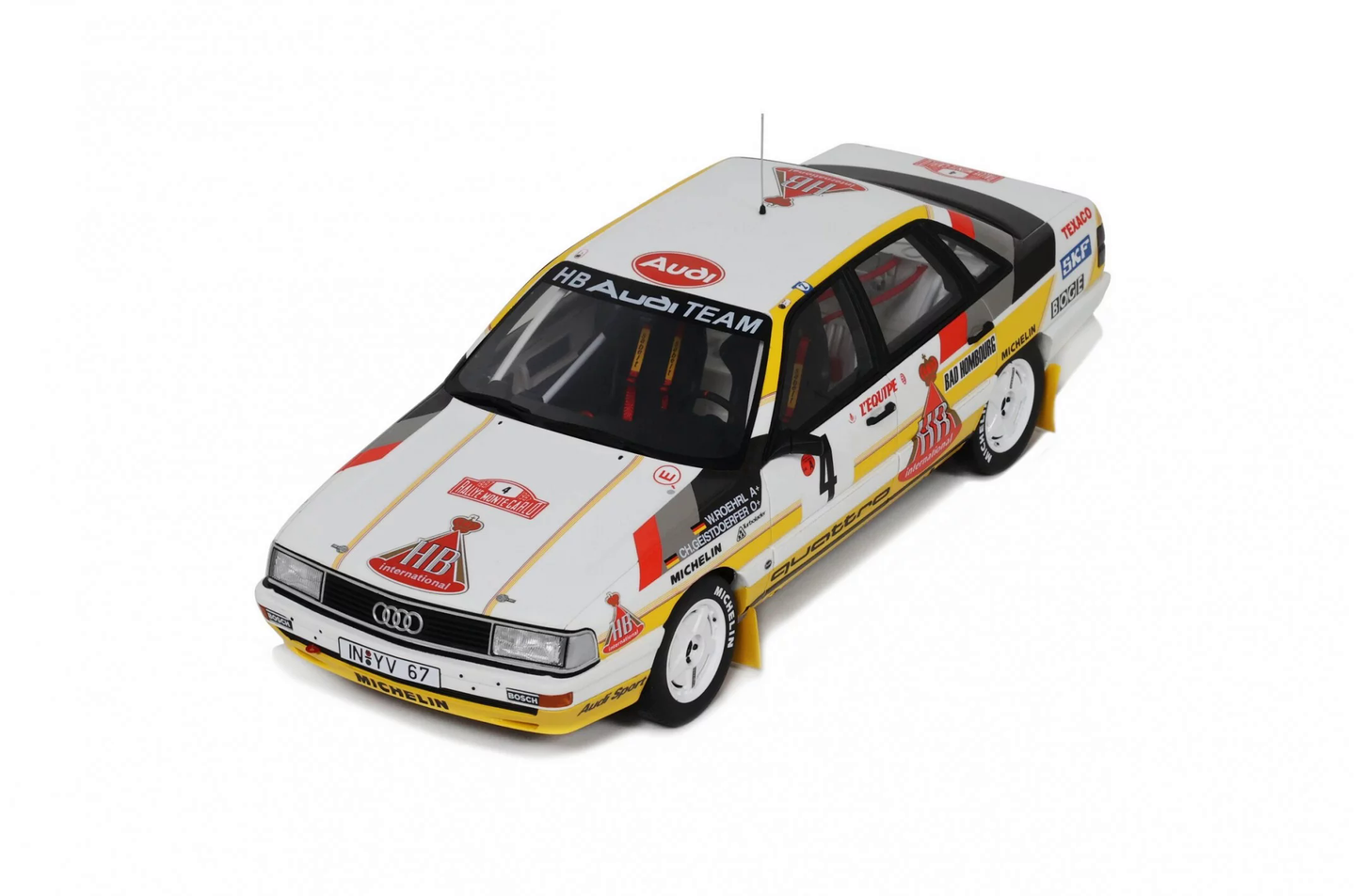 Audi 200 quattro Rally Monte Carlo 1987 Walter Röhrl / Christian Geistdörfer 1:18