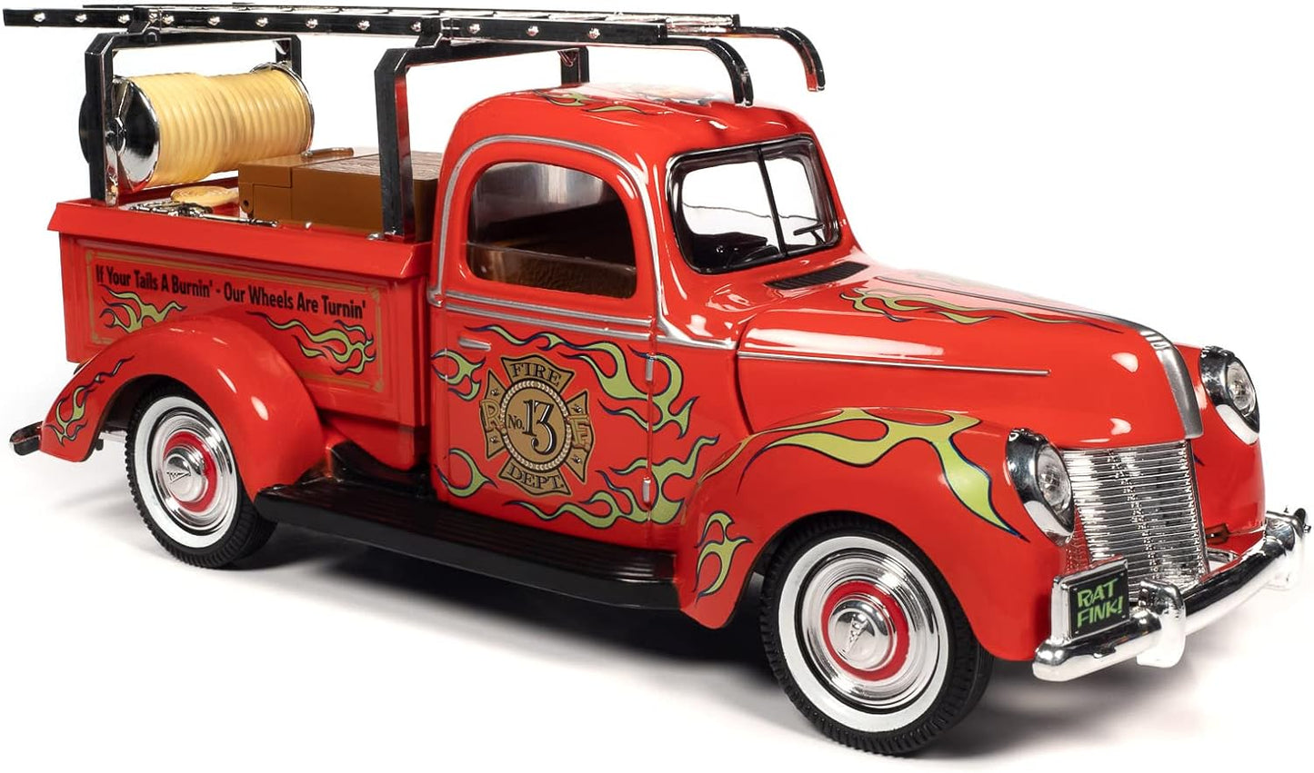 Other Cars Rat Fink Fire Truck Resin Figure 1:18