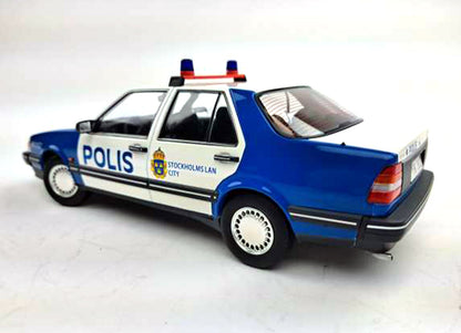 Saab 9000 CD Turbo Swedish Police 1990 1:18