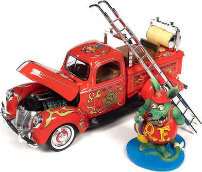 Other Cars Rat Fink Fire Truck Resin Figure 1:18