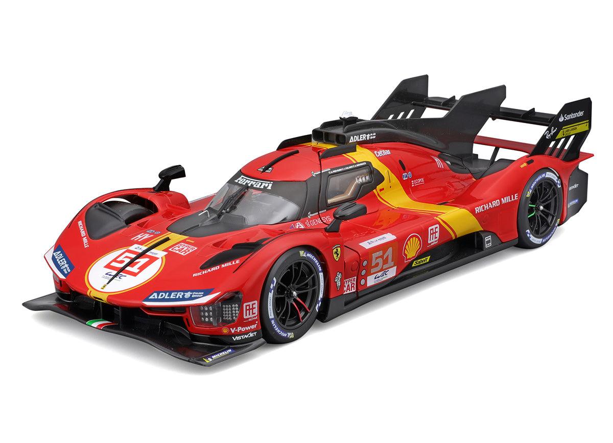 Ferrari 499P #51 Le Mans Winner 2023 P. Pier Guidi/J.Calado/A. Giovinazzi 1:18