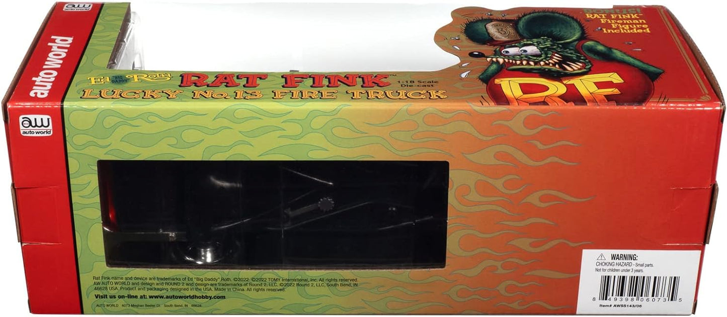 Other Cars Rat Fink Fire Truck Resin Figure 1:18