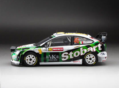 Ford Focus RS WRC07 #46 V.Rossi/C.Cassina 2008 Wales Rally GB 1:18