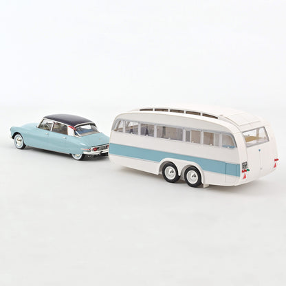 Citroën DS 19 1959 & Caravane Hénon 1:18