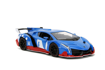 Lamborghini Veneno Sonic the Hedgehog 1:24